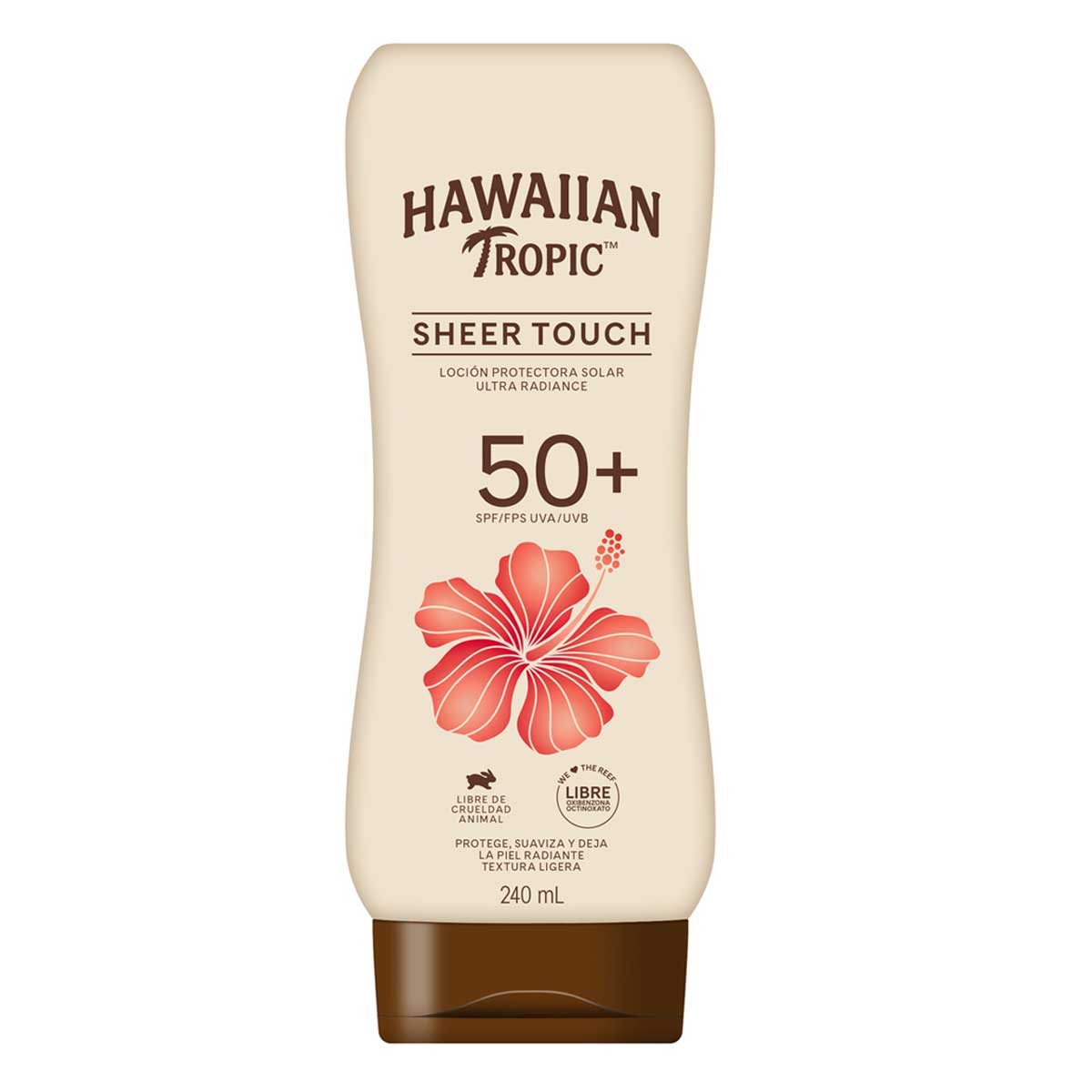Protector Solar Hawaiian Tropic Sheer Touch 50+ FPS Loción 240ml