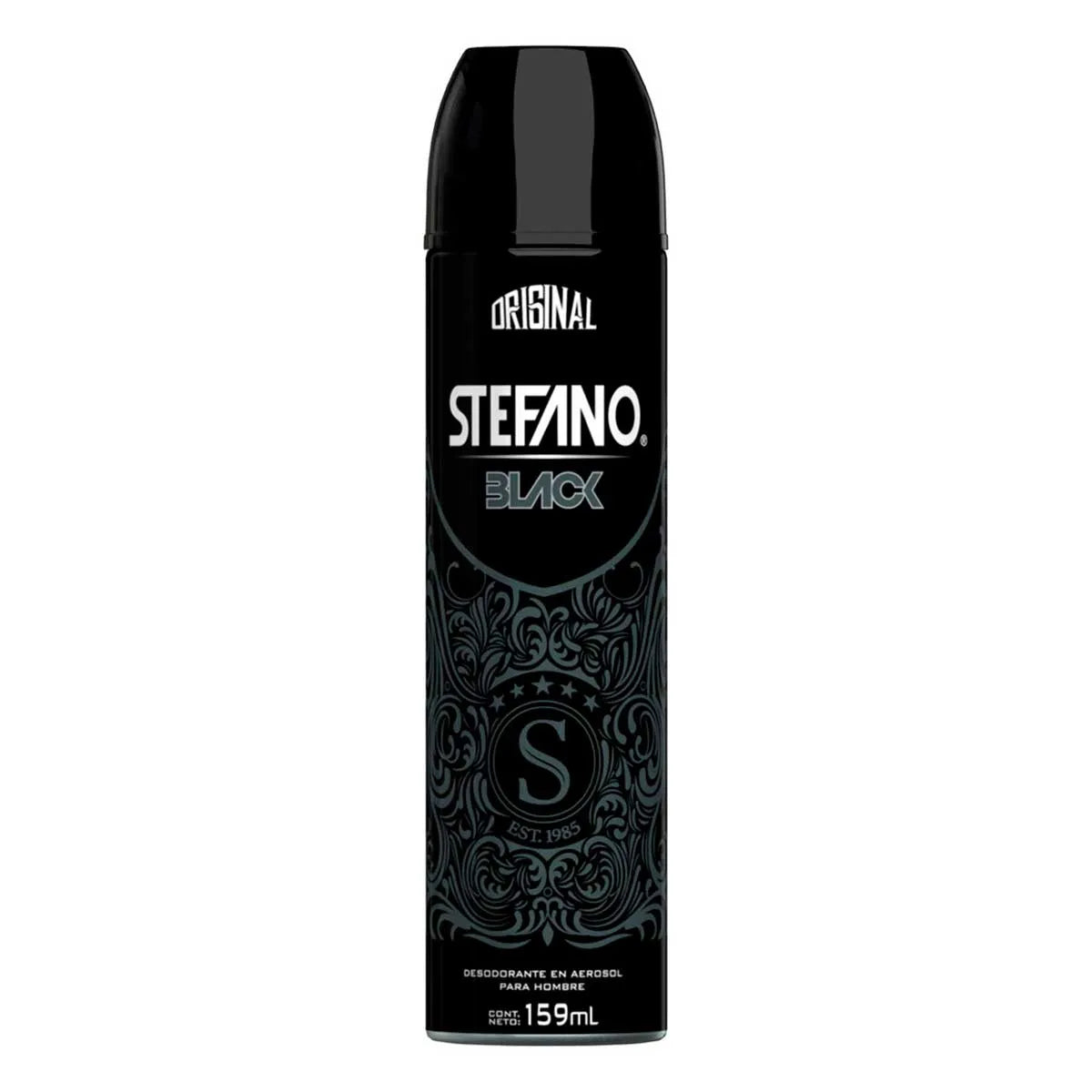 Desodorante Stefano Original Black en Aerosol 159ml